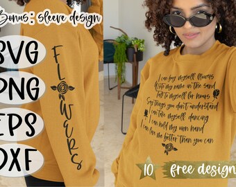I Can Buy Myself Flowers SVG PNG Digital Download File