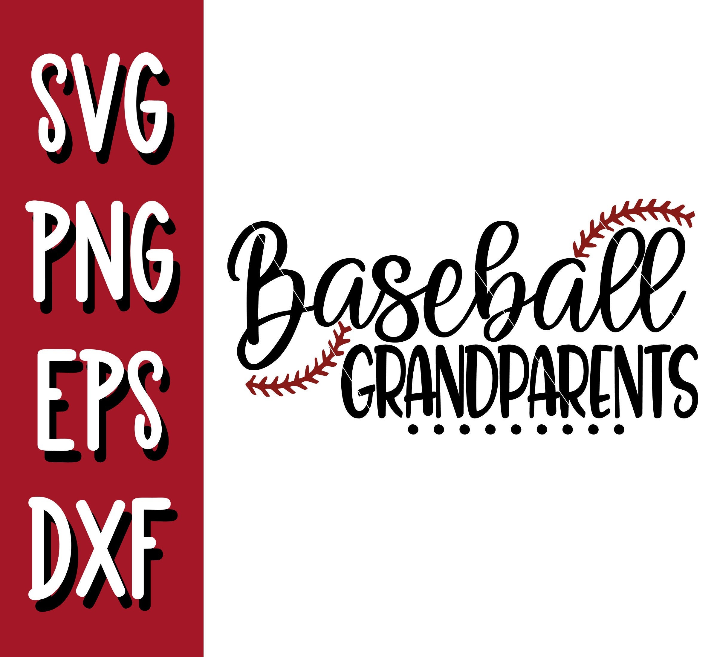 Baseball Grandparents Svg Baseball Grandpa Baseball Grandma Etsy