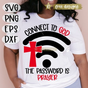 Connect To God Password Prayer, Wifi SVG, Religious Saying SVG, Prayer Png, Connect To God SVG, Christian Svg,God Svg,Easter Svg,Christian