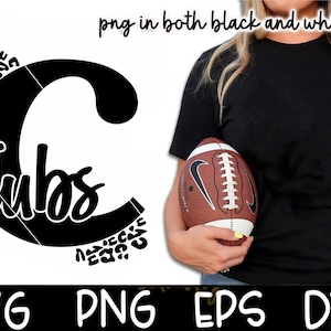 Welpen C Svg Cubs Png Cubs Leopard Cubs voetbalteam Leopard Svg Cubs geest Instant Download voetbal geest sublimatie knippen