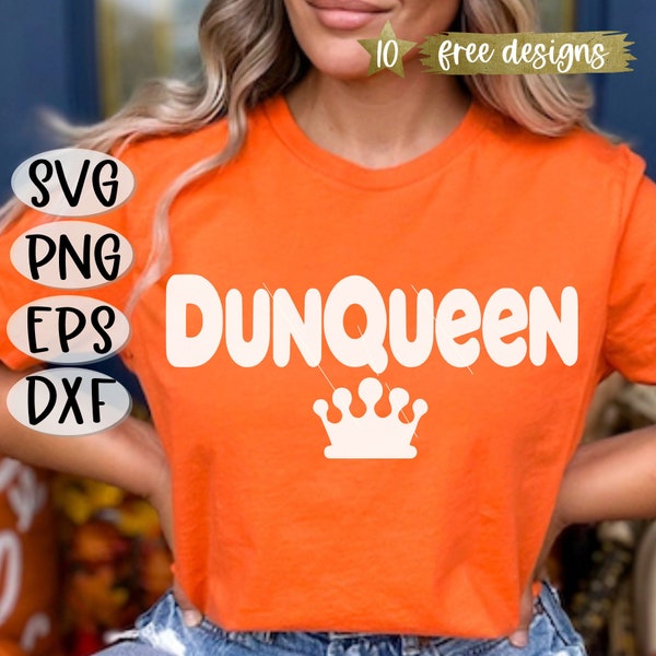 DUNQUEEN SVG, Dunqueen, Dunkings Svg, Dunkings, Dunkings Png, Crown Svg, Png Svg Digital Download