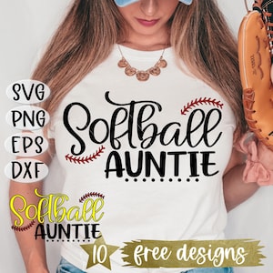 Softball Tante SVG, Softball Tante SVG, Softball SVG, Softball, Softball Ära SVG, Tante SVG, Tante Shirt SVG, Cricut schneiden Druck