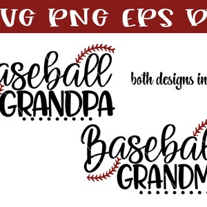 Abuelo de béisbol, abuela de béisbol SVG, béisbol, béisbol svg, abuelo, abuelo svg, corte, svg, eps, dxf, png, archivo de corte, cricut, corte