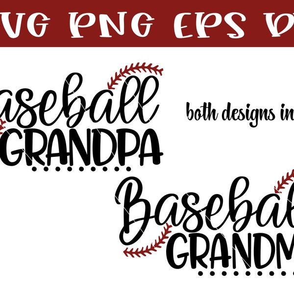 Baseball Grandpa, Baseball Grandma SVG, Baseball, Baseball Svg, Grandpa, Grandpa Svg, Cutting, Svg, Eps, Dxf, Png, Cut File, Cricut,Cutting