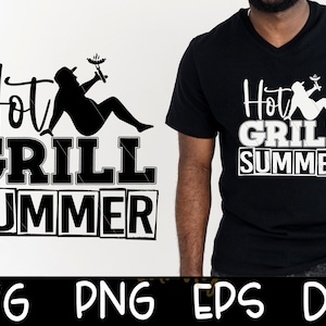 Hot Grill Summer Hot Dad Bod Dia dos Pais Corte Branco DTF Png Hot Summer Dad Bod Engraçado Dad Shirt Design Sublimation Cut Cricut Download