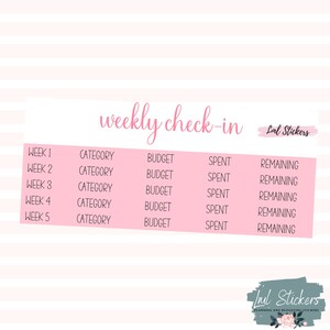 2024 februari Wekelijkse check-in, maandbudgetten, budgetstickers, EC-plannerstickers