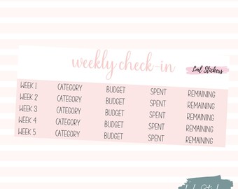 2024 October Weekly Check-In, Monthly Budgets, Budget Stickers, EC Planner Stickers