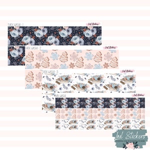 Kits d'autocollants Washi épais et fins de janvier 2024, Stickers agenda EC, Stickers budget, Stickers Washi