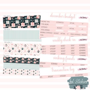 2024 december Complete maandelijkse budgetteringskit, plannerstickers, gezinsbudget, laag inkomen, geldbeheer, financieel hulpmiddel