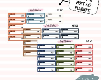 June 2025 Bill Due Stickers for Planner | Monthly Bill Tracker, Expense Reminders, Financial Organization Stickers