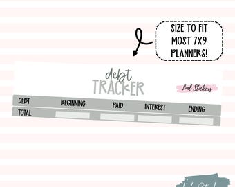 September 2025 Debt Stickers for Planners –Debt Tracker, Payment Reminder, Financial Goals, Debt-Free Journey Stickers, Debt Snowball Payoff