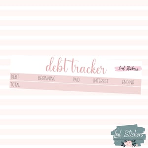 2024 Mai Debt Tracker, Budget Aufkleber, EC Planer Aufkleber, Debt Snowball Pay Off