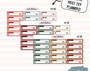 December 2025 Bill Due Stickers for Planner | Monthly Bill Tracker, Expense Reminders, Financial Organization Stickers