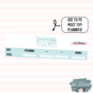 April 2025 Savings Tracker Stickers for Planners – Goal Setting, Savings Challenges, Budgeting Stickers, Cash Envelopes