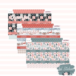 Stickers maandweergave december 2024, stickerkit maandplanner EC-maandplanner, budgetplanner, budgettracering maandweergave