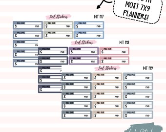 January 2025 Bill Due Stickers for Planner | Monthly Bill Tracker, Expense Reminders, Financial Organization Stickers