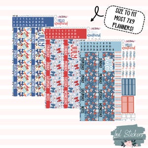 July 2025 Monthly View Stickers for Planners – Expense Tracking, Planning, Organization Tool