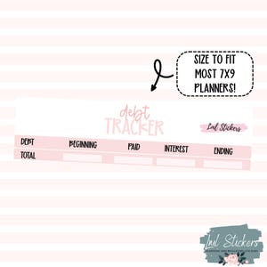 October 2025 Debt Stickers for Planners – Debt Tracker, Payment Reminder, Financial Goals, Debt-Free Journey Stickers, Debt Snowball Payoff