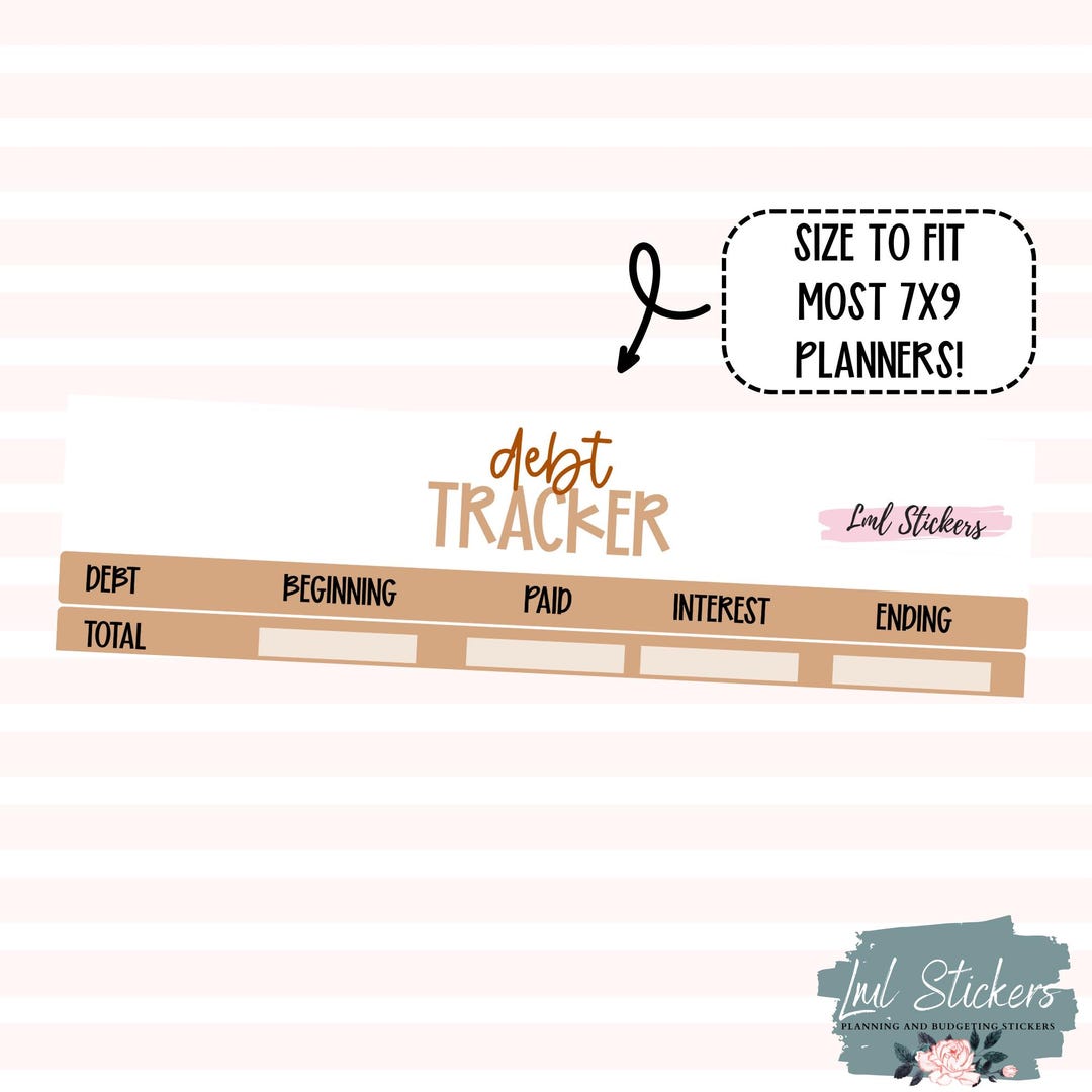 Technical Debt Sticker November 2025 Debt Stickers for Planners – Debt Tracker, Payment ...