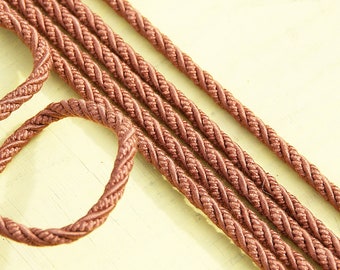 Furniture cord cord 5 mm copper / rosé, decorative cord beading, perlkordel, furniture cord thick, trim