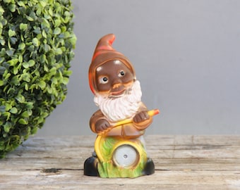 Garden Gnome with Garden Hose Gnome Gnome Vintage Gnome Garden Decor 20cm Gnome