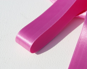 Luxury Ribbon / Silk Ribbon Pink, Satin Ribbon, 24 mm, Pink Ribbon