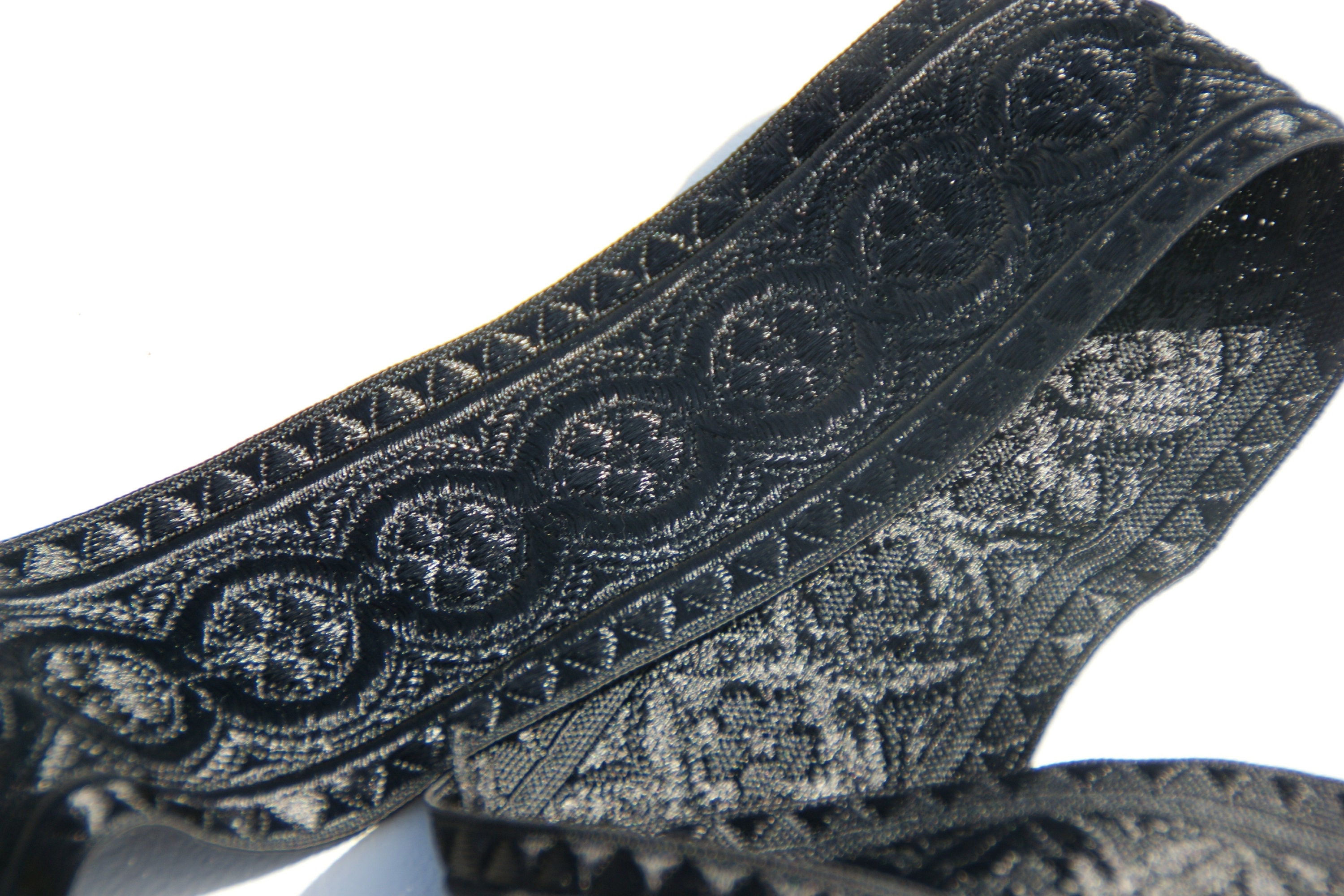 Antike schwarze Trachtenborte Vintage Bordüre Trachten | Etsy