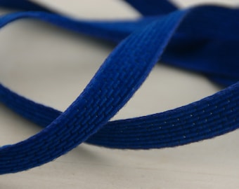Vintage velvet ribbon blue 15 mm, velour ribbon, trim band, velvet, ribbon, blue, trim