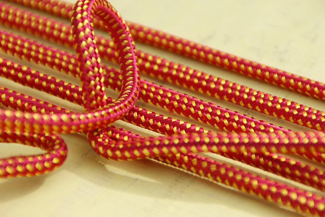 Cordón decorativo colorido 5 mm, rojo, amarillo, cordón colorido ...