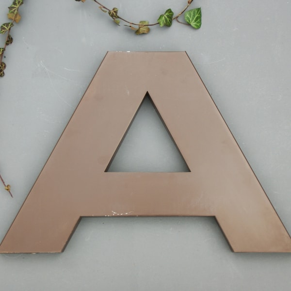 Large metal letter " A " vintage advertisement, sign, old letter, three-dimensional, wall letter / decoration