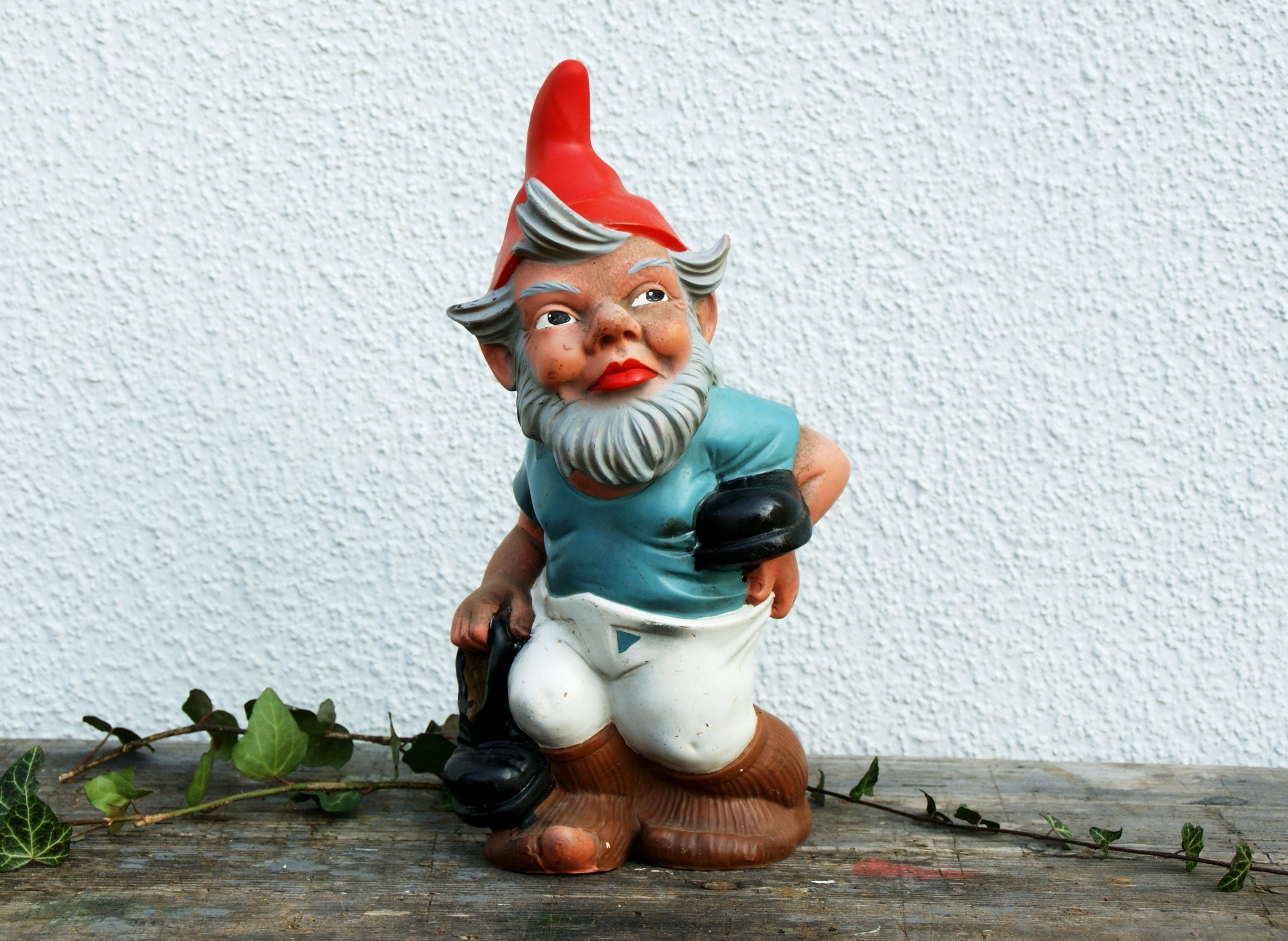 Vintage Gartenzwerg Heissner Zwerg ohne Schuhe Gartenzwerg Etsy.de