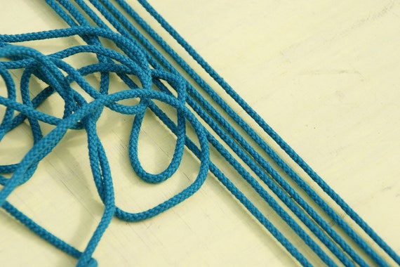 Cordon rond de pétrole mm, bleu turquoise, cordon, lacet, lacets