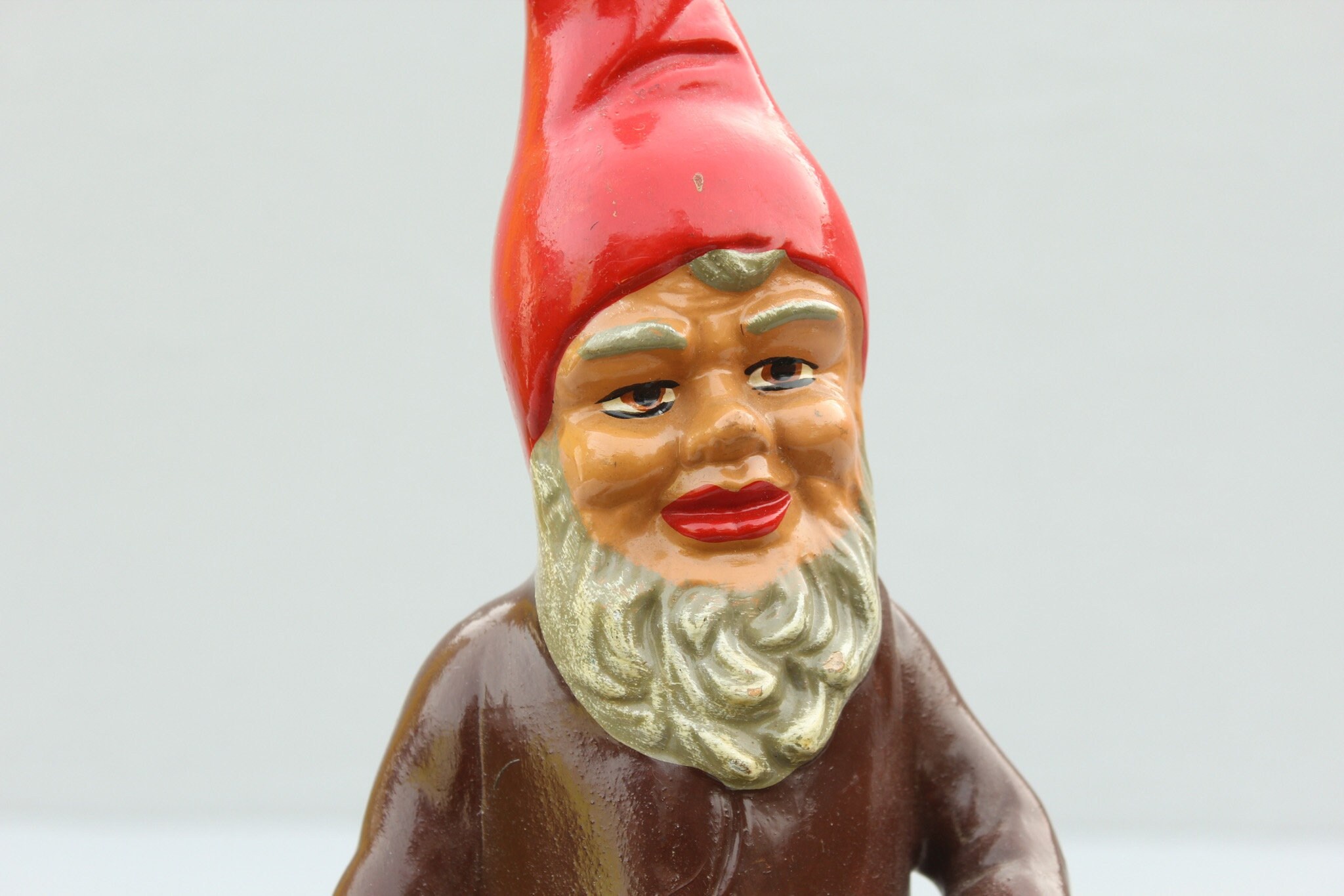 Ancient Heissner Gnome Dwarf / Garden Gnome 1950 Terracotta Etsy