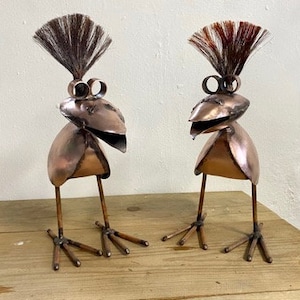 Prehistoric bird made of copper