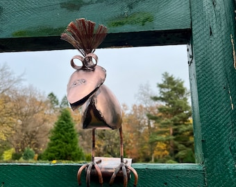 Dachrinnen Figur ,,Urvogel" Echt- Kupfer, Schmuck für die Regenrinne