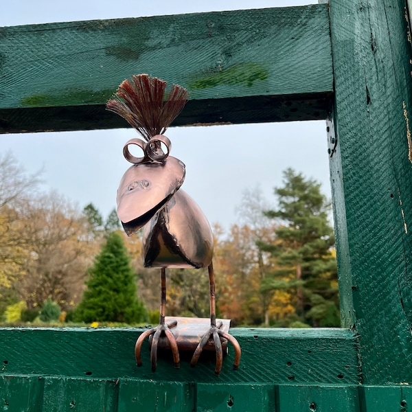 Dachrinnen Figur ,,Urvogel" Echt- Kupfer, Schmuck für die Regenrinne