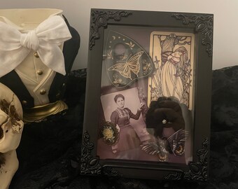 Eight of Swords Tarot Card Shadow Box