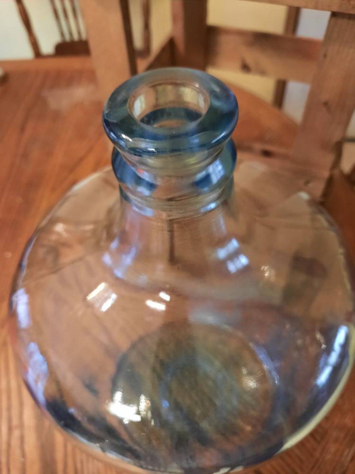 Vintage Demijohn Carboy 5 Gallon Glass Bottle in Wooden Etsy