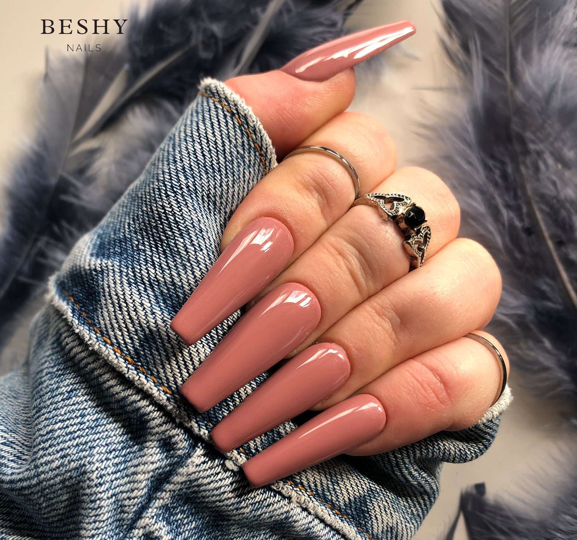 Sneaky Press On Nails Nude Colors In Different Lengths And Etsy 
