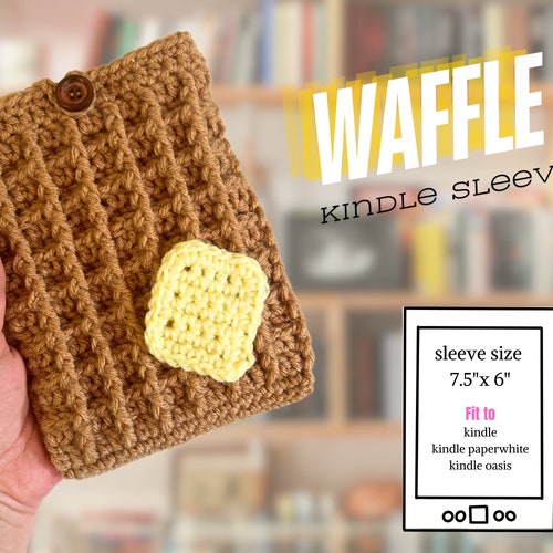 Crochet waffle Kindle sleeves tablet case kindle cover e-reader sleeves kindle gift handmade gift