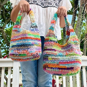 Sac Fourre-tout Crochet Maille Pour Femme - Léger, Pliable, Idéal Plage, Courses, Travail, Vacances