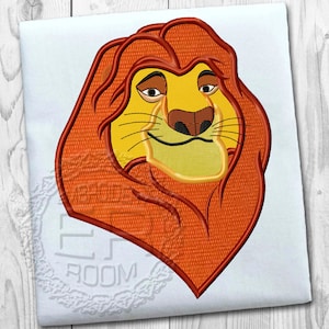 Lion Applique Embroidery Design, Kids Applique Embroidery Design, Face Embroidery Design, Baby Applique Embroidery Design, Instant Download