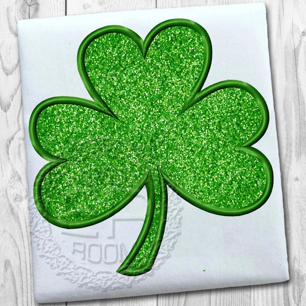 Shamrock Applique Embroidery Design, St. Patrick 's Day Applique Embroidery Design, Sheet Embroidery Design, Holiday, Instant Download # 131