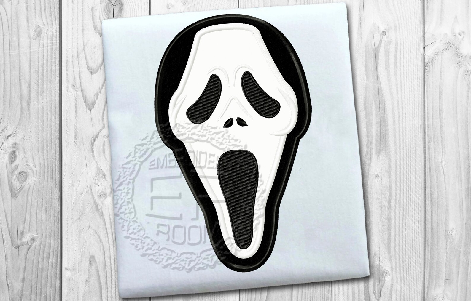 Scream Applique Embroidery Designs Halloween Applique Machine Etsy
