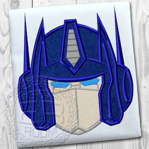Kids Applique Embroidery Design, Robot Applique Embroidery Design, Autobot Embroidery Design, Face Embroidery Design, Baby,Instant Download