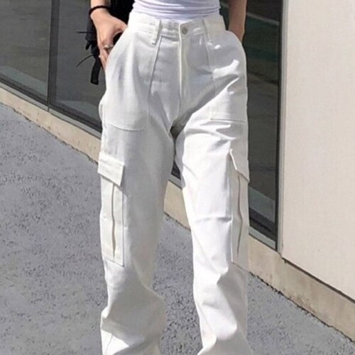 High Waisted Cargo Sweatpants / Streetwear / Vintage / Y2K - Etsy