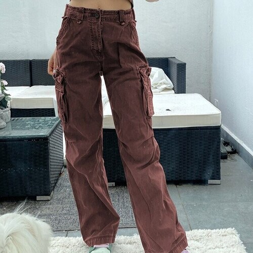 Brown Cargo Pants Etsy Canada