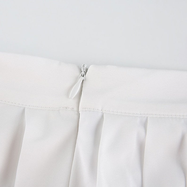 Y2K M Letter Printed Pleated  High Waisted Above the Knee Sexy image 8