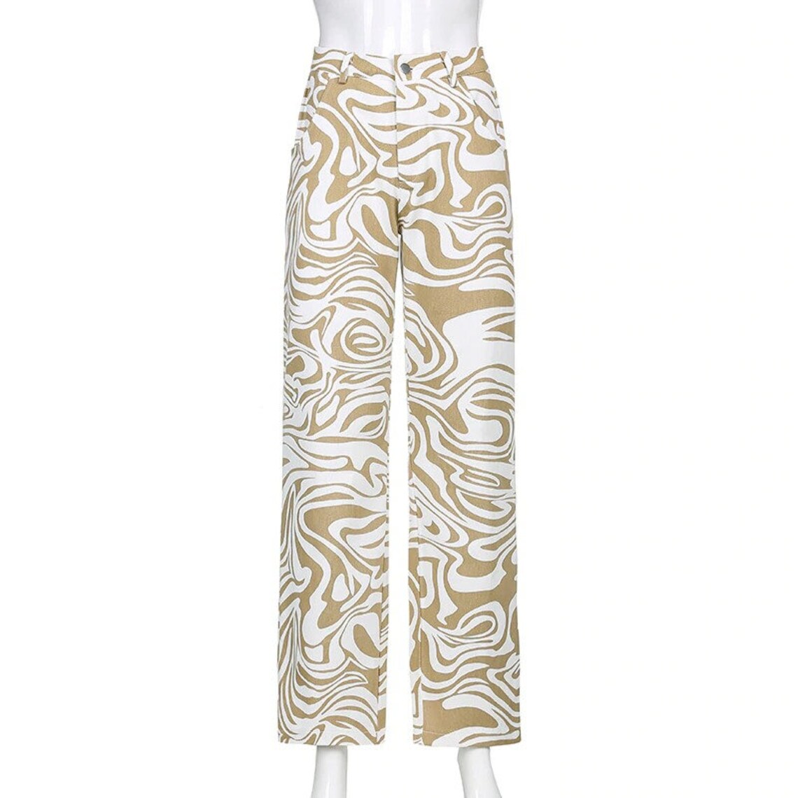 high waisted zebra pants