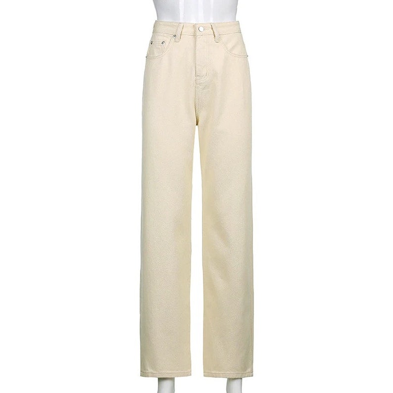 Y2K Casual Brown High Waisted Loose & Long Trousers Pants / - Etsy